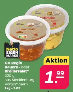 Netto GO Regio Bauern oder Broilersalat Angebot