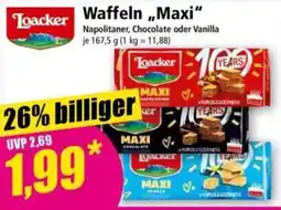 Norma Loacker Waffeln Maxi Angebot