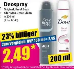 Norma Dove Deospray Angebot
