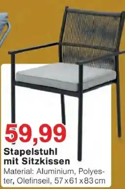 Jawoll Stapelstuhl mit Sitzkissen Angebot