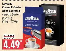 Marktkauf Lavazza Crema E Gusto oder Espresso Angebot