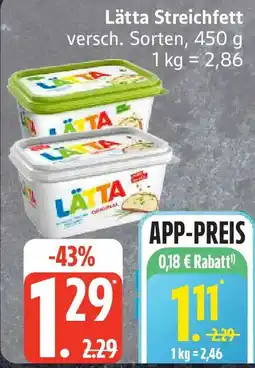 Edeka Lätta Streichfett Angebot