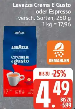 Edeka Lavazza Crema E Gusto oder Espresso Angebot