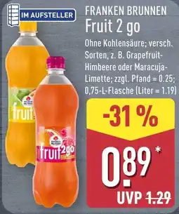 Aldi Nord FRANKEN BRUNNEN Fruit 2 go Angebot