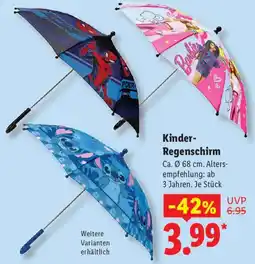 Lidl Kinder-Regenschirm Angebot