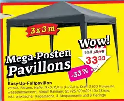 Jawoll Easy Up Faltpavillon Angebot