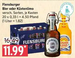 Marktkauf Flensburger Bier oder Küstenlimo Angebot