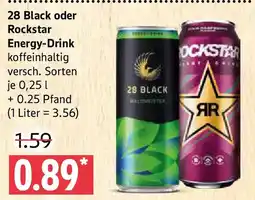 Marktkauf 28 Black oder Rockstar Energy-Drink Angebot