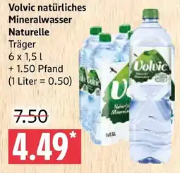 Marktkauf Volvic natürliches Mineralwasser Naturelle Angebot