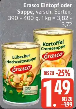 Edeka Erasco Eintopf oder Suppe Angebot