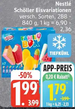 Edeka Nestlé Schöller Eisvariationen Angebot