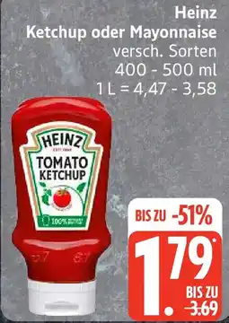 Edeka Heinz Ketchup oder Mayonnaise Angebot