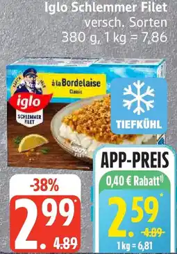 Edeka Iglo Schlemmer Filet Angebot