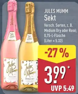 Aldi Nord JULES MUMM Sekt Angebot