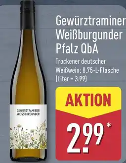 Aldi Nord Gewürztraminer Weißburgunder Pfalz QbA Angebot
