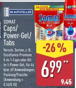 Aldi Nord SOMAT Caps/Power-Gel/Tabs Angebot