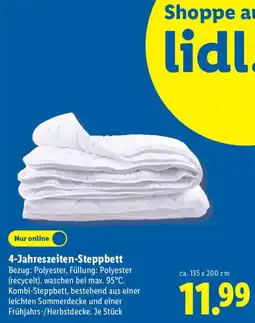 Lidl 4-Jahreszeiten-Steppbett Angebot