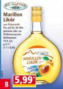 Norma ST. ALPINE Marillen Likör Angebot