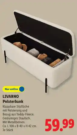 Lidl LIVARNO Polsterbank Angebot