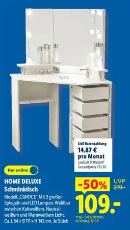 Lidl HOME DELUXE Schminktisch Angebot