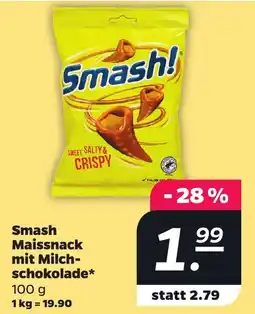 Netto Smash Maissnack mit Milchschokolade Angebot