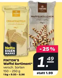 Netto FINTON'S Waffel Sortiment Angebot
