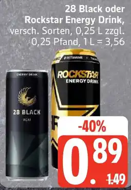Edeka 28 Black oder Rockstar Energy Drink Angebot