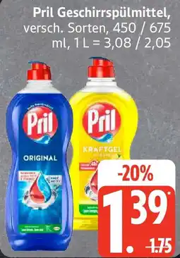 Edeka Pril Geschirrspülmittel Angebot