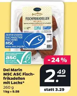 Netto Del Marin Fischfrikadellen mit Lachs Angebot