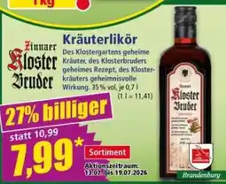 Norma Zinner Kloster Bruder Kräuterlikör Angebot