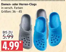 Marktkauf Damen- oder Herren-Clogs Angebot