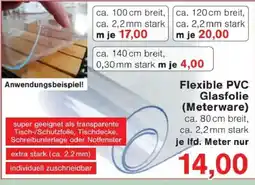 Jawoll Flexible PVC Glasfolie (Meterware) Angebot