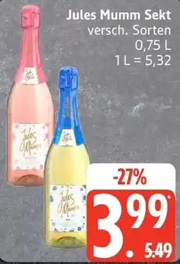 Edeka Jules Mumm Sekt Angebot