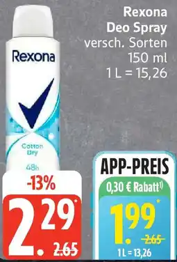 Edeka Rexona Deo Spray Angebot
