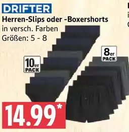 Marktkauf DRIFTER Herren-Slips oder Boxershorts Angebot