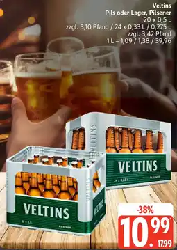 Edeka Veltins Pils oder Lager, Pilsener Angebot