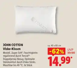 Lidl JOHN COTTON Visko-Kissen Angebot