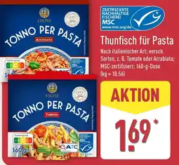 Aldi Nord CUCINA Thunfisch für Pasta Angebot