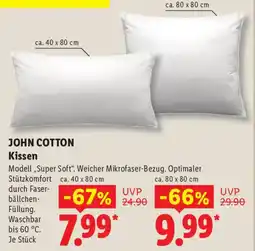 Lidl JOHN COTTON Kissen Angebot