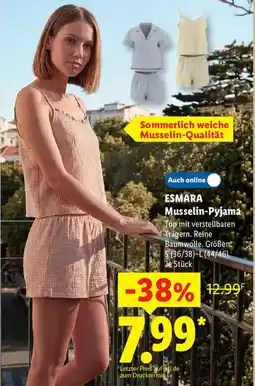 Lidl ESMARA Musselin-Pyjama Angebot