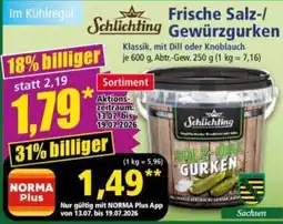 Norma Schlichting Frische Salz-/Gewürzgurken Angebot