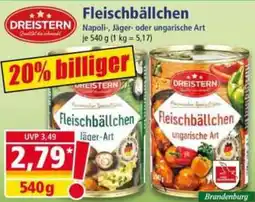 Norma DREISTERN Fleischbällchen Angebot