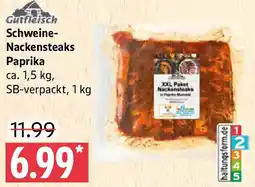 Marktkauf Gutfleisch Schweine-Nackensteaks Paprika Angebot