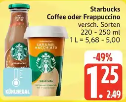 Edeka Starbucks Coffee oder Frappuccino Angebot