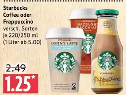 Marktkauf Starbucks Coffee oder Frappuccino Angebot