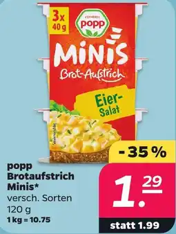 Netto popp Brotlaufstrich Minis Angebot