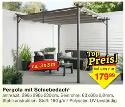 Jawoll Pergola mit Schiebedach Angebot