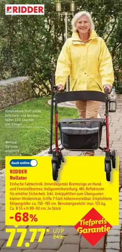 Lidl RIDDER Rollator Angebot