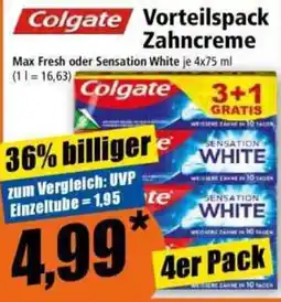 Norma Colgate Vorteilspack Zahncreme Angebot