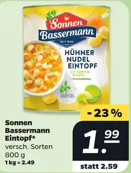Netto Sonnen Bassermann Eintopf Angebot
